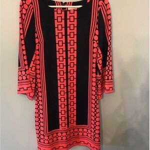 JB by Julie Brown Red Sheath Dress with Bell Sleeves